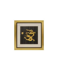 Khung Tranh Dát Vàng "Hỏa Long" 40x40