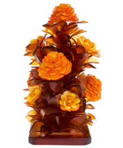 Lẵng Hoa Ikebana Hoa Hồng Hổ Phách