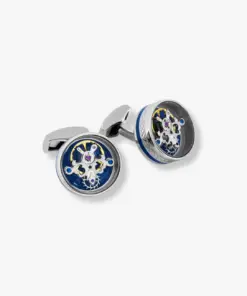 Khuy Măng Sét Tourbillon Mạ Palladium