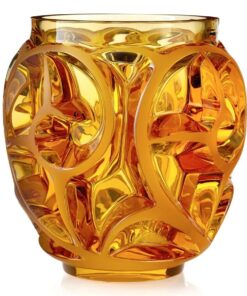 Bình Hoa Hổ Phách Lalique