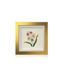 Khung Tranh Dát Vàng "Chi Lan Oncidium Sharry" 36x36