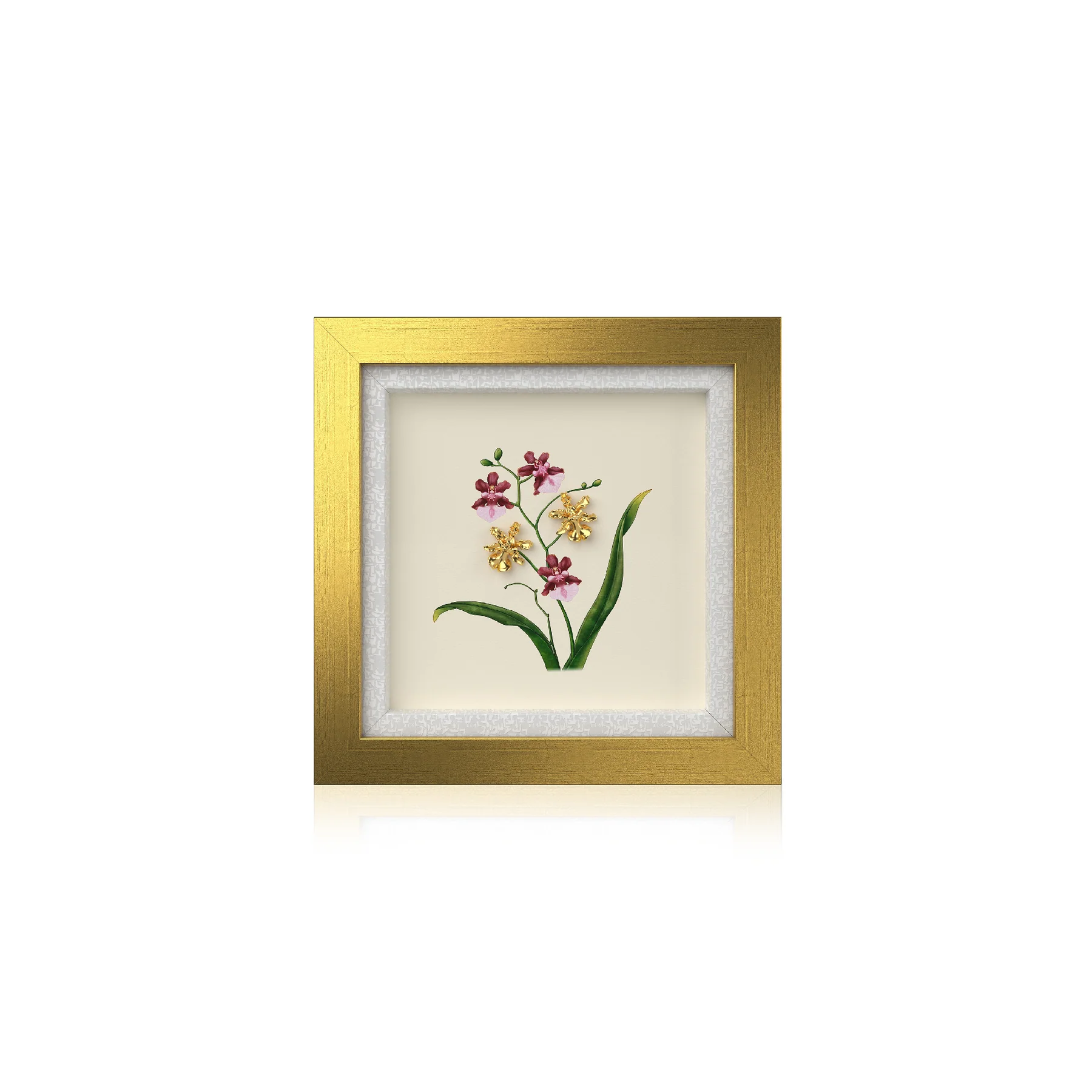Khung Tranh Dát Vàng "Chi Lan Oncidium Sharry" 36x36