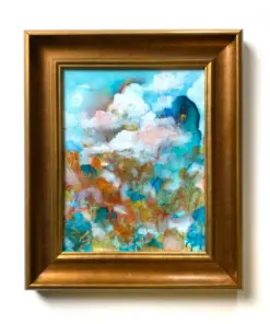 Khung Tranh Dát Vàng "Đỉnh Núi Mờ Sương" 42x58