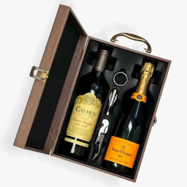 Set Vang Cabernet Caymus & Champagne Brut Veuve Clicquot