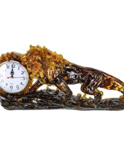 Đồng Hồ Để Bàn Hổ Phách Sư Tử