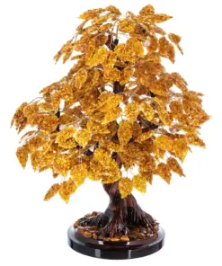 Cây Kim Ngân Điêu Khắc Hổ Phách