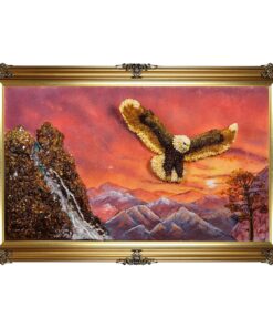 Khung Tranh Khảm Hổ Phách "Đại Bàng Tung Cánh" 40x60