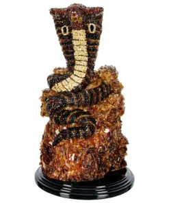 Tượng Hổ Phách Năm Ất Tỵ "King Cobra"